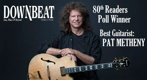 Pat Metheny wins best guitarist in Downbeat's 80th Readers Poll