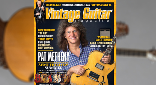 Pat Metheny discusses his career and guitar collection with Vintage Guitar Magazine